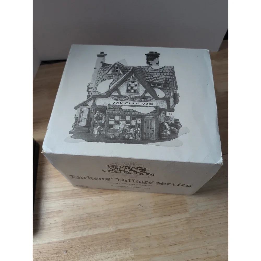 Department 56 Quilly's Antiques Dickens' Village Series Lighted House #58348